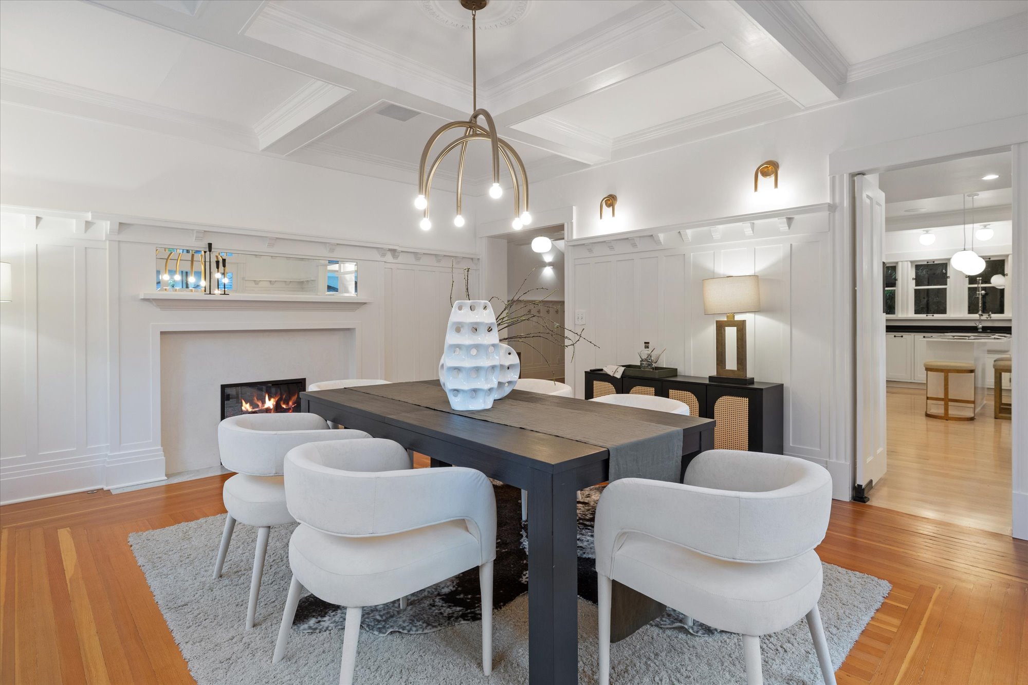 home staging dining room design in luxury capitol hill home seattle